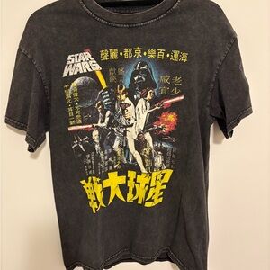 Brandy Melville Star Wars Graphic Tee - Black